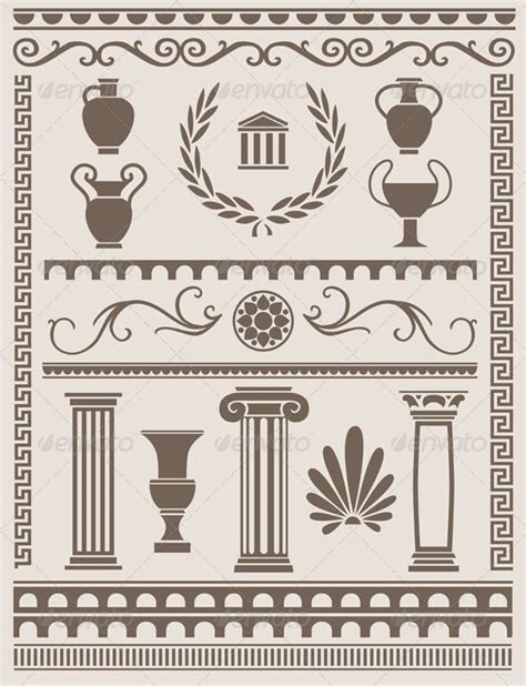 Ancient Greek and Roman Design Elements | Greek design, Ancient greek ...