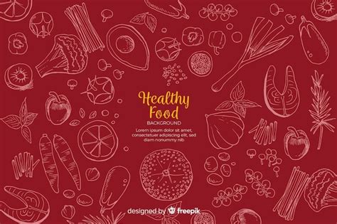 Healthy food background | Free Vector