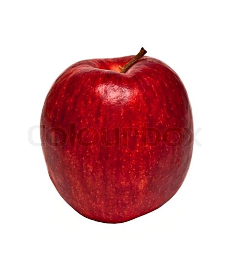 Apple of red colour separately on a ... | Stock image | Colourbox