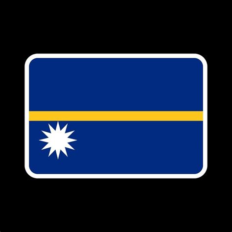 Nauru flag, official colors and proportion. Vector illustration ...