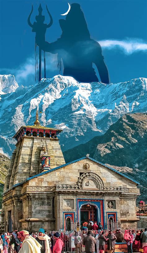 Kedarnath temple, bholenath, devokedev, kedarnath, mahadev, mountains, shiv, HD phone wallpaper ...
