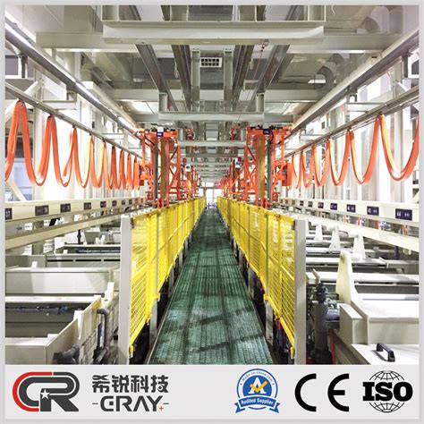 Electroplating Line Automatic Overhead Type Metal Hardware Barrel Plating Production Line for ...