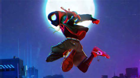 Miles Morales Moonlight Glitching Spider-Man Live Wallpaper - MoeWalls