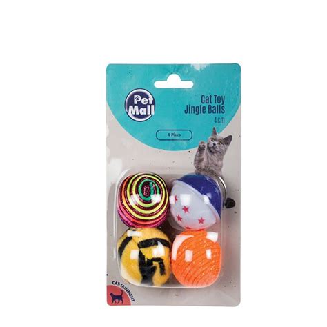 Cat Toy - Jingle Balls - Assorted Colours - 4cm - 4 Pieces - 5 Pack | Shop Today. Get it ...