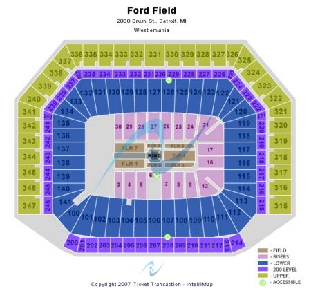 Ford Field Tickets and Ford Field Seating Charts - 2024 Ford Field ...