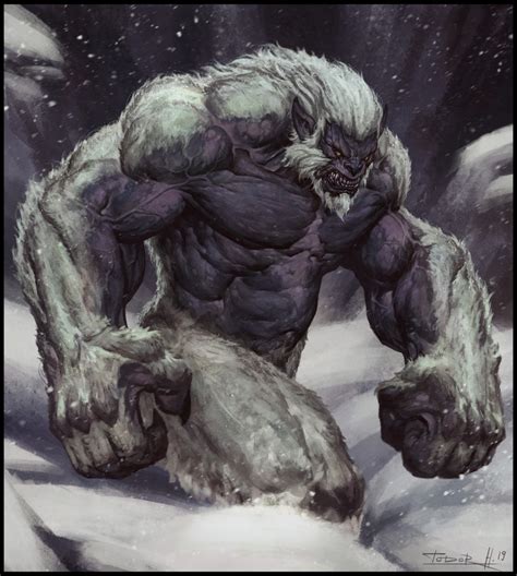 ArtStation - Yeti, Todor Hristov | Fantasy creatures art, Creature ...