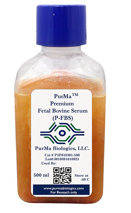 Premium Fetal Bovine Serum (P-FBS) | PurMa Biologics LLC LLC.