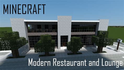 Modern Restaurant and Lounge (full interior) Minecraft Map