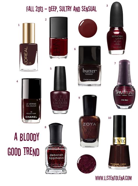 Oxblood nail polish Archives - Listen to Lena