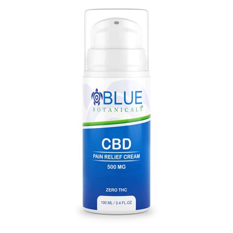 CBD Pain Relief Cream 500mg - Blue Botanicals