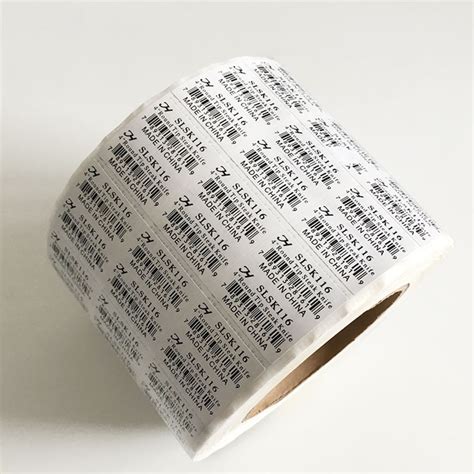 High Adhesive White Color Supermarket Custom Barcode Labels