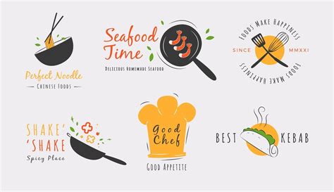 Delicious Logo Collection of Foods 2382732 Vector Art at Vecteezy