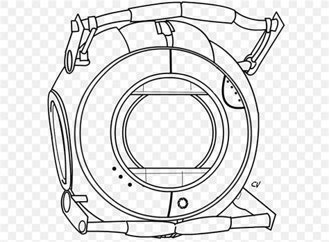 Portal 2 Line Art Drawing GLaDOS, PNG, 600x605px, Portal, Area, Art, Artist, Artwork Download Free