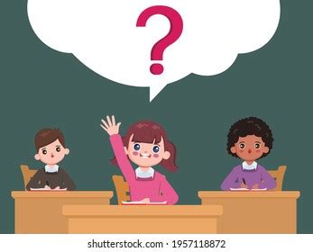 Student Kids Learning Ask Classroom Stock Vector (Royalty Free ...