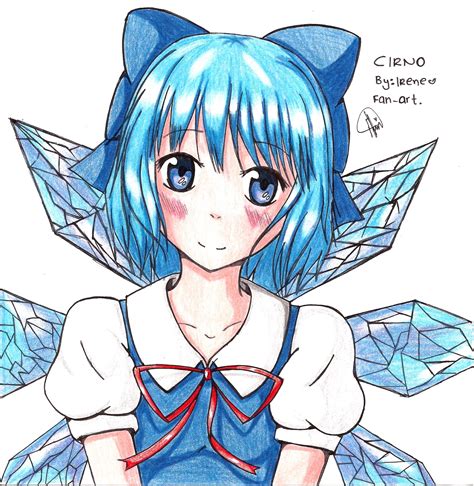 Cirno Touhou Project Fan-art by Irenechii on DeviantArt