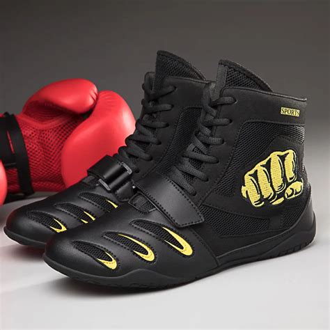 Boxing Shoes Men Large Size Women Professional Wrestling Sneakers Squat ...