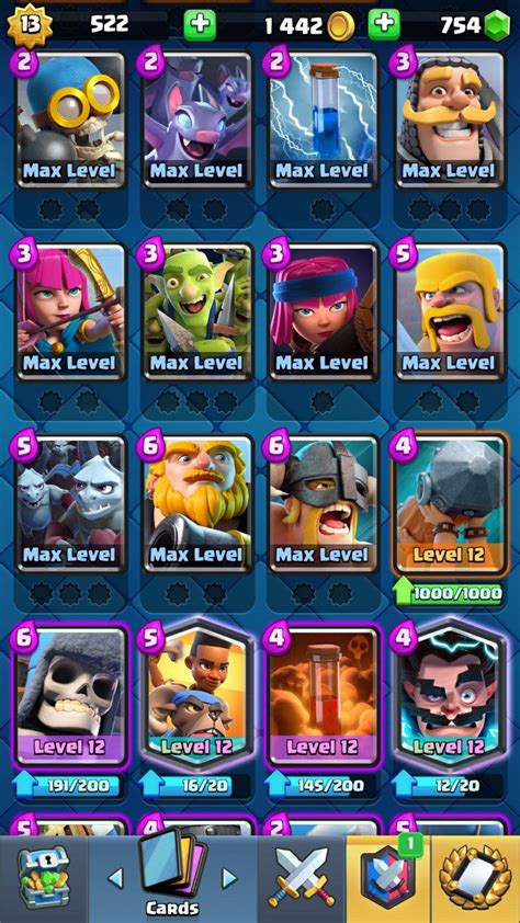 Clash Royale Supercell ID-ClashyStore - LV13 - [35 Max Cards] - [2 ...