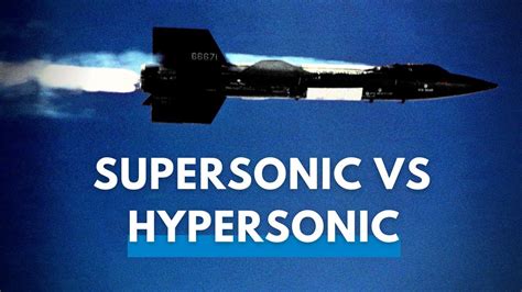 Supersonic vs Hypersonic: What is the difference? - YouTube