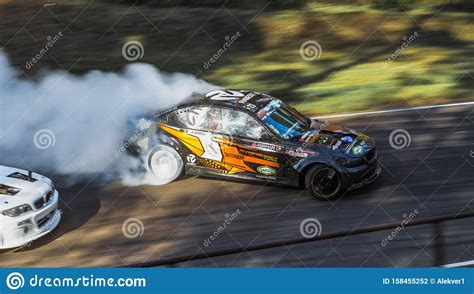 Drift Car on the Race Track Editorial Photography - Image of benz ...