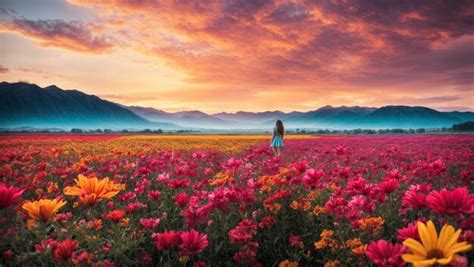 Premium Photo | Exploring the Wild and Whimsical Flower Field