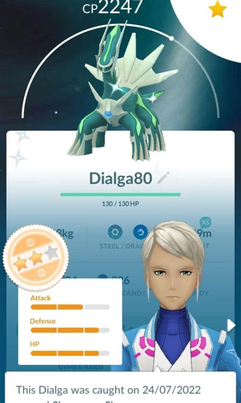 Shiny Dialga Pokemon GO, Video Gaming, Gaming Accessories, In-Game Products on Carousell