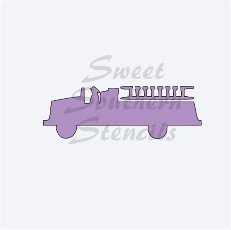 Items similar to Fire Truck Stencil on Etsy