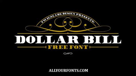 Dollar Bill Font Free Download - All Your Fonts