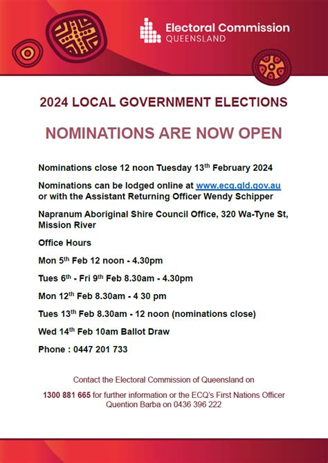 2024 Local Government Elections - Nominations are Now Open - Napranum ...