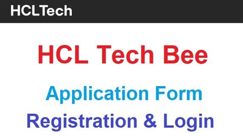 HCL Tech Bee Registration 2025 Last Date, Application Login @ hcltechbee.com