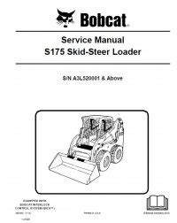 Bobcat S175 Skid Steer Loader Service Manual PDF