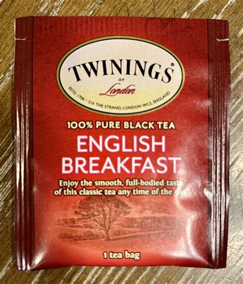 Tea bags (English Breakfast) individual 4-packets – Pepper's Place Store