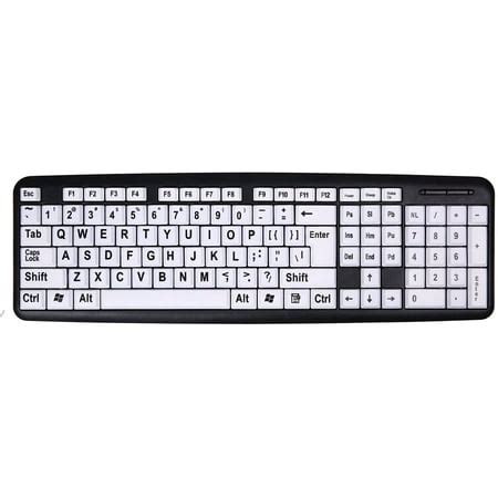 Large Print Keyboard Wired Large Letter Key Keyboard USB Keyboards ...