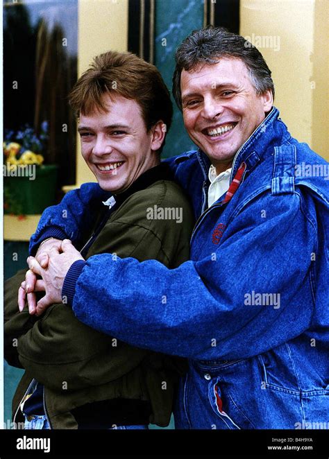 Adam Woodyatt Actor who plays Ian Beale in TV Soap EastEnders with his screen father Pete played ...