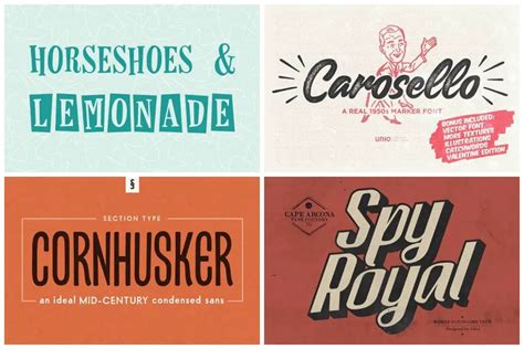 30 of the Best 1950s Fonts that Capture the Roaring Decade | HipFonts