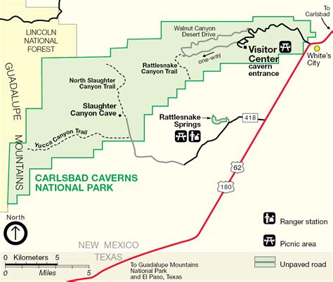 Carlsbad Caverns Maps