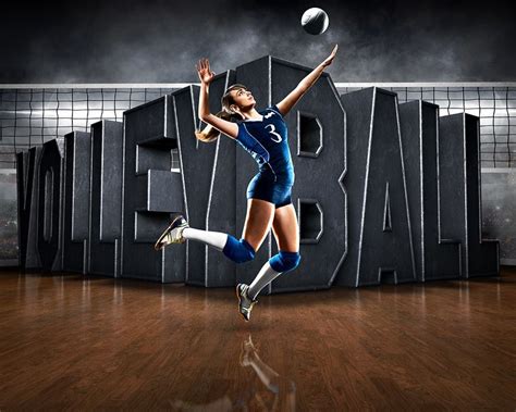 SPORTS POSTER PHOTO TEMPLATE - HORIZONTAL - SURREAL VOLLEYBALL | Sport ...