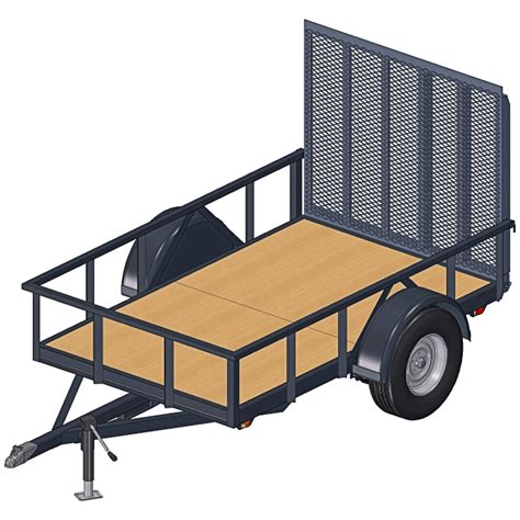 5x8 Trailer Plans - 3500 Lb Capacity - For An Awesome Utility Trailer ...