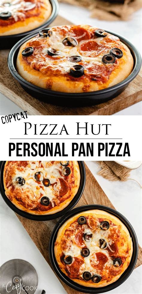 Copycat Pizza Hut Personal Pan Pizza in 2023 | Pizza recipes homemade ...