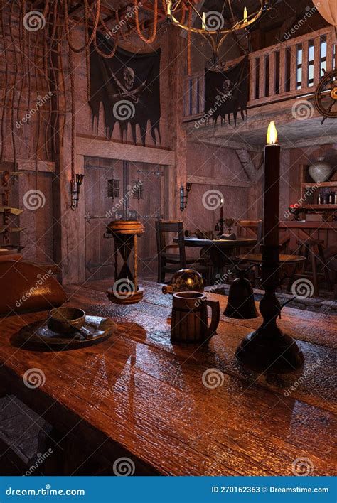 3D Rendering Pirate Bar stock illustration. Illustration of adventure ...