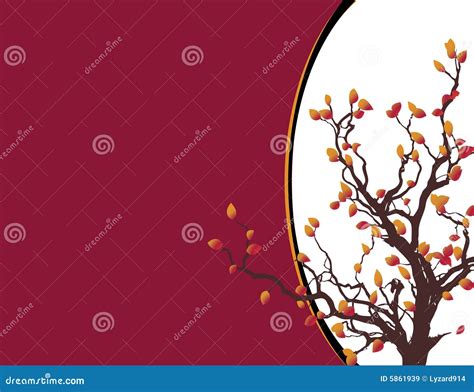 Fall Tree Border Royalty Free Stock Images - Image: 5861939