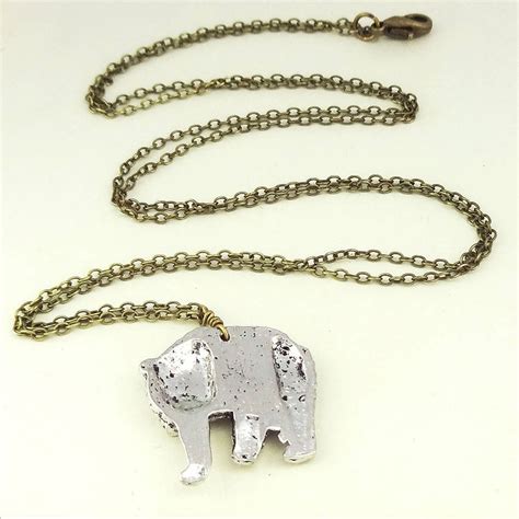 Bear Necklace Pendant By Wild Life Designs