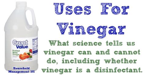 Uses For Vinegar - What Vinegar Can And Cannot Do Around Your Home