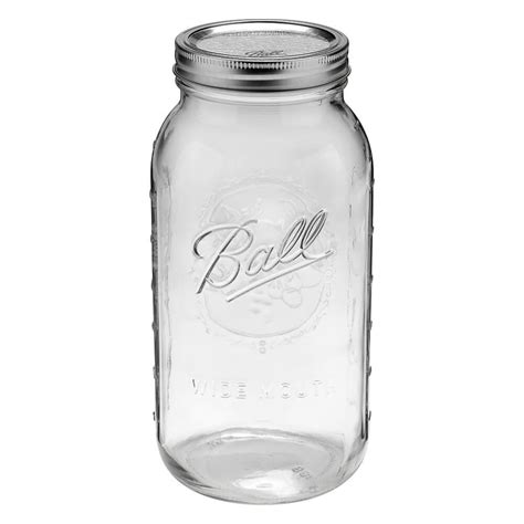 Ball Wide Mouth Half-Gallon 64 Oz. Glass Mason Jars With Lids And Bands - 6 Count | Roots ...