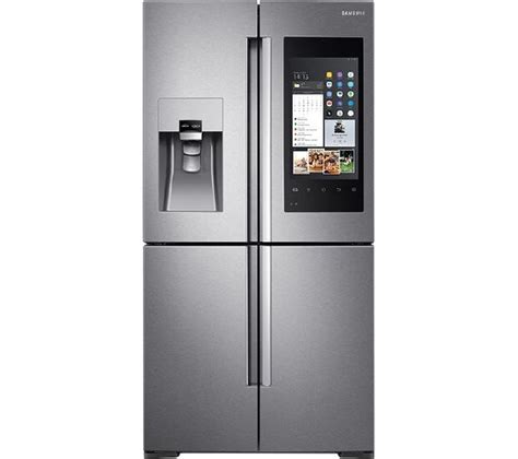 SAMSUNG Family Hub RF56M9540SR/EU American-Style Smart Fridge Freezer - Real Stainless Fast ...