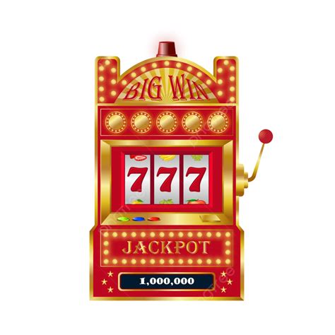 Golden Slot Machine Vector Illustration Isolated On White Background, Slot Game, Golden, Machine ...