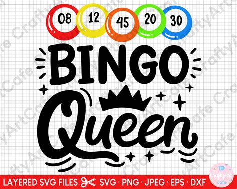 Bingo Svg Cut File Cricut Commercial Use - Etsy