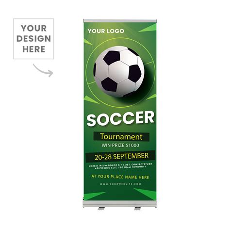 Soccer Pull Up Banner | Custom Pull Up Banners Same Day/Next Day