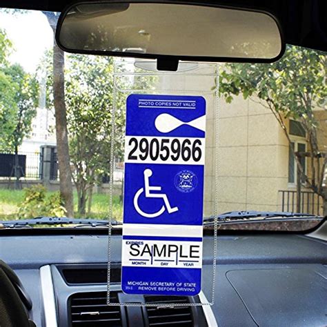 Handicap Placard Holder - Ultra Transparent Disabled Parking Permit ...