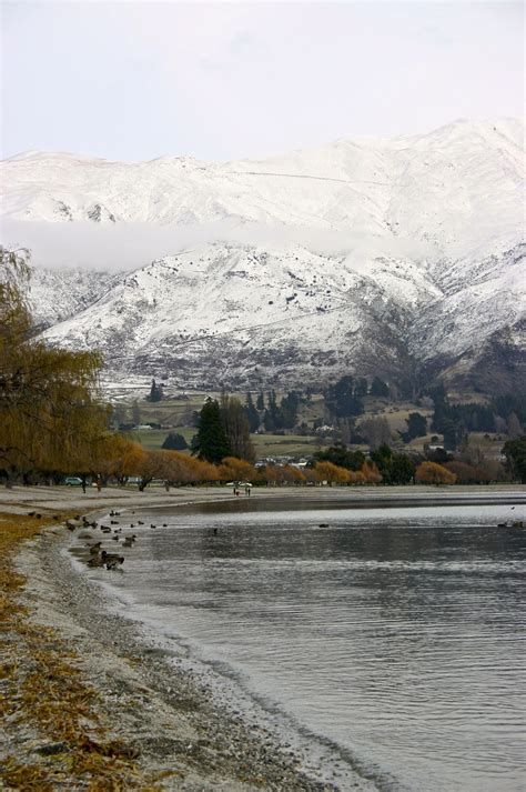 Wanaka in the snow | Landscape, Natural landmarks, Wanaka