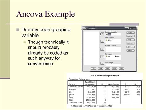 PPT - ANCOVA PowerPoint Presentation, free download - ID:679449